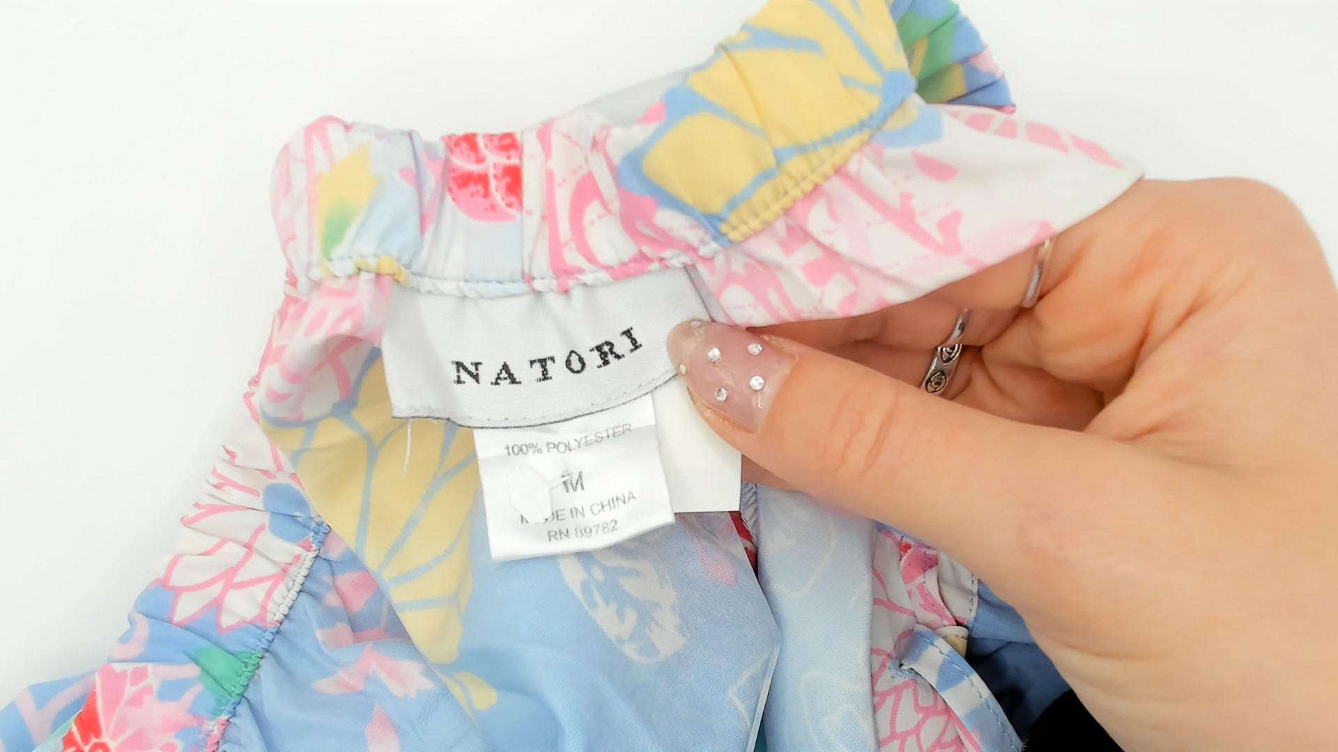 Y2K Natori Floral Pajama Pants Periwinkle Cropped Medium M