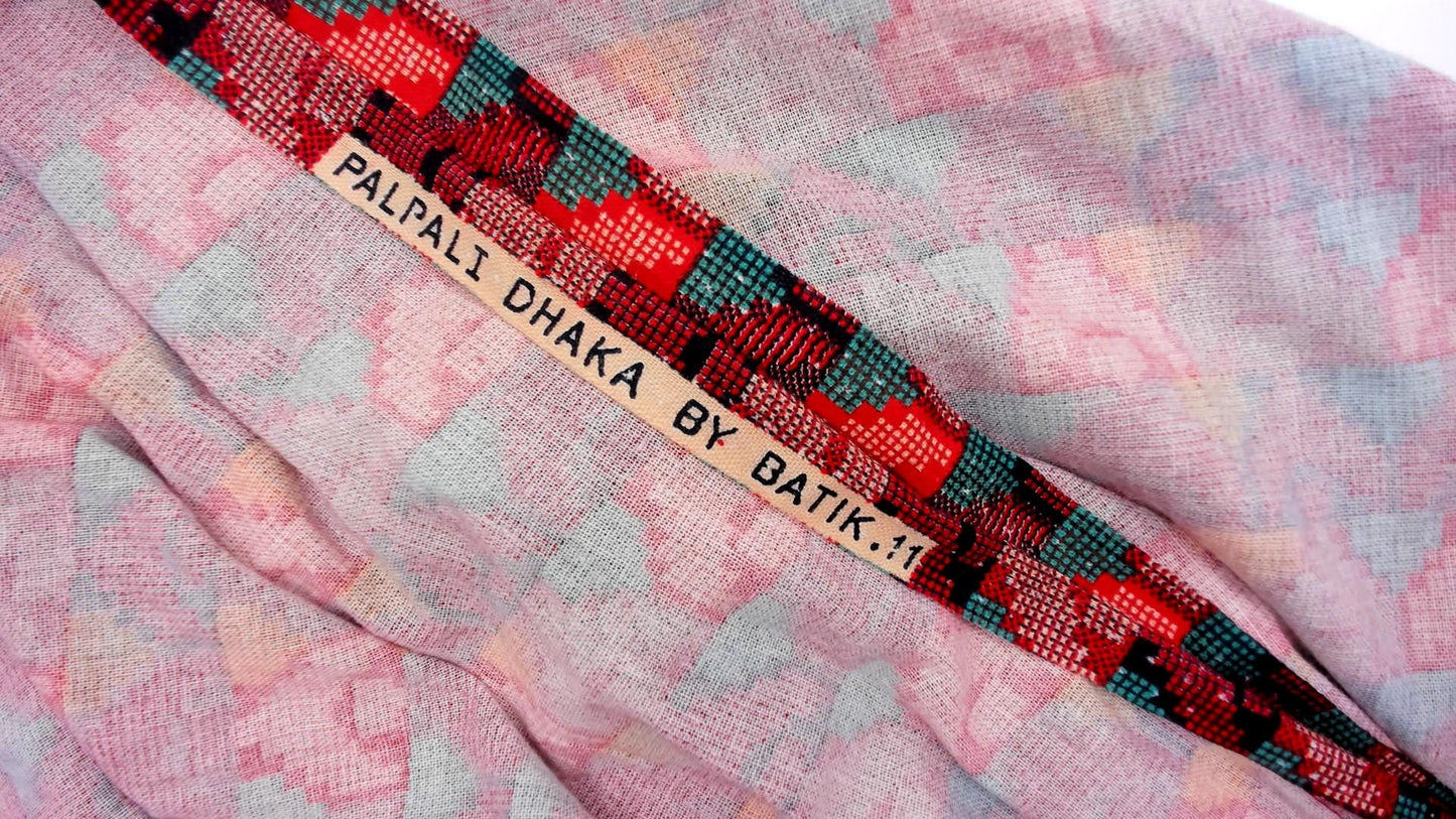 80s Southwestern Geometric Maxi Dress Tie Waist Cotton Multicolor Small