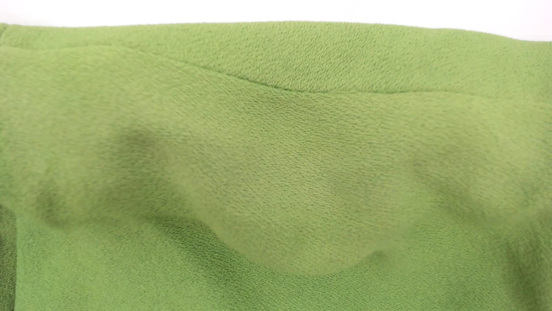 60s Richard Frontman Apple Green Cowl Neck Dress Knee-Length Small