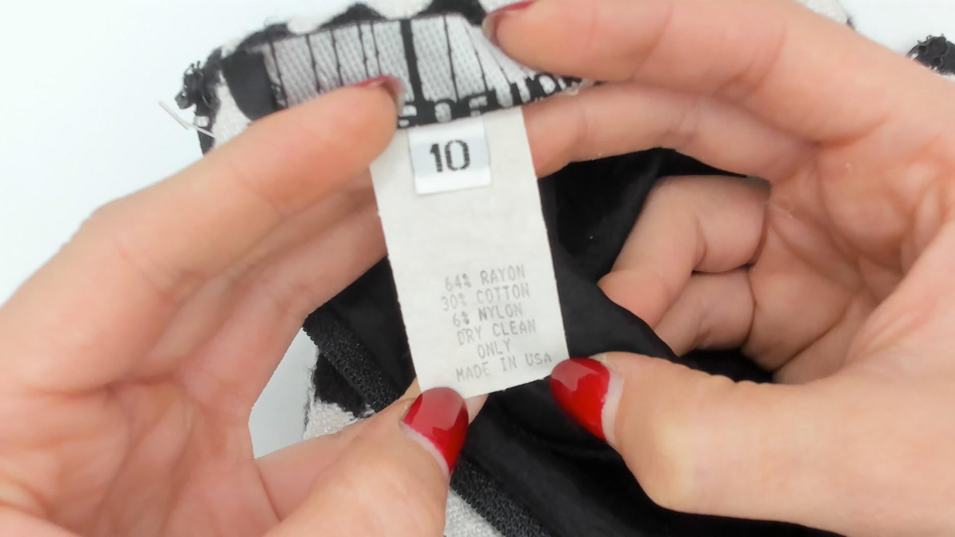 90s Jackie Bernard Checkerboard Mini Dress Black Cream Diamond Pattern Small S