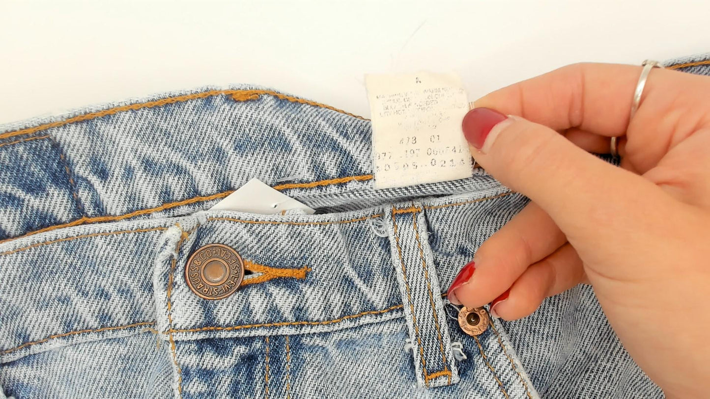 Levi's 505 Light Wash Jeans 2000s Straight Leg Denim Cotton W36 L30
