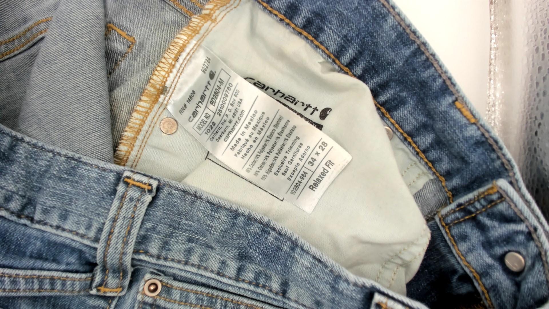 Carhartt Jeans 2000s Light Wash Straight Leg Five Pocket Denim 34 x 28