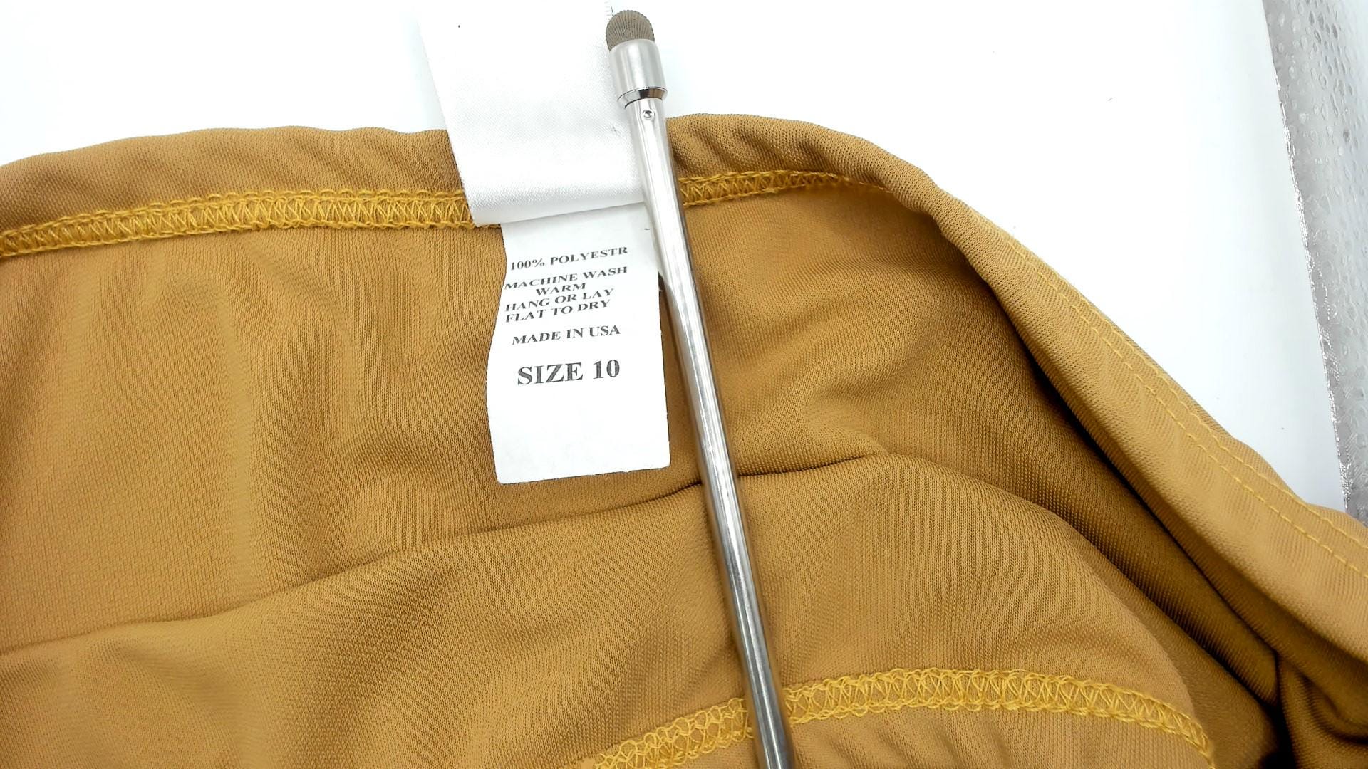 2000s Baby 0 Camel Maxi Skirt Tan A-Line Low Rise Elastic Waist Medium
