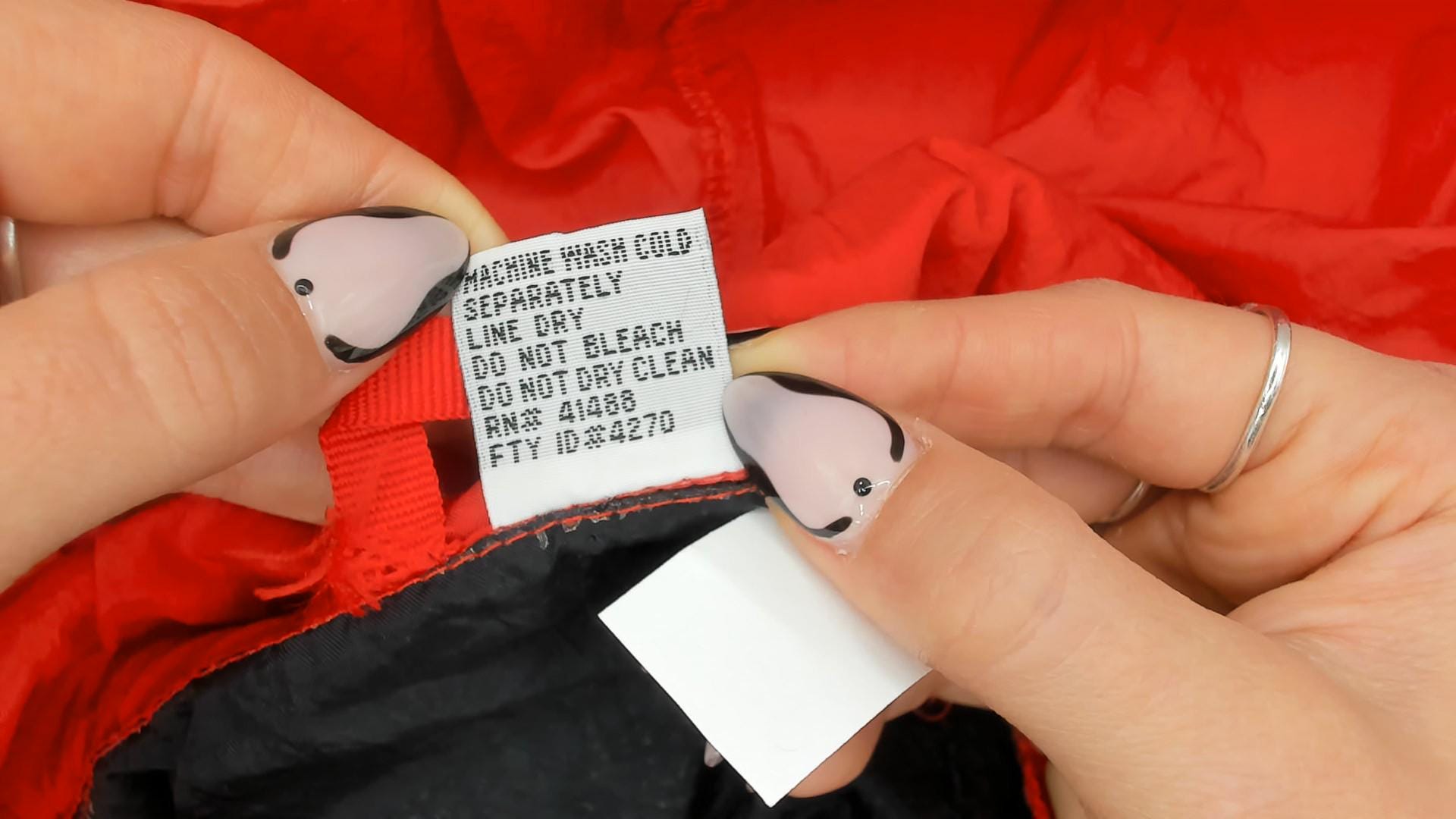 90s Black Red Colorblock Anorak Windbreaker Pullover Jacket Medium M