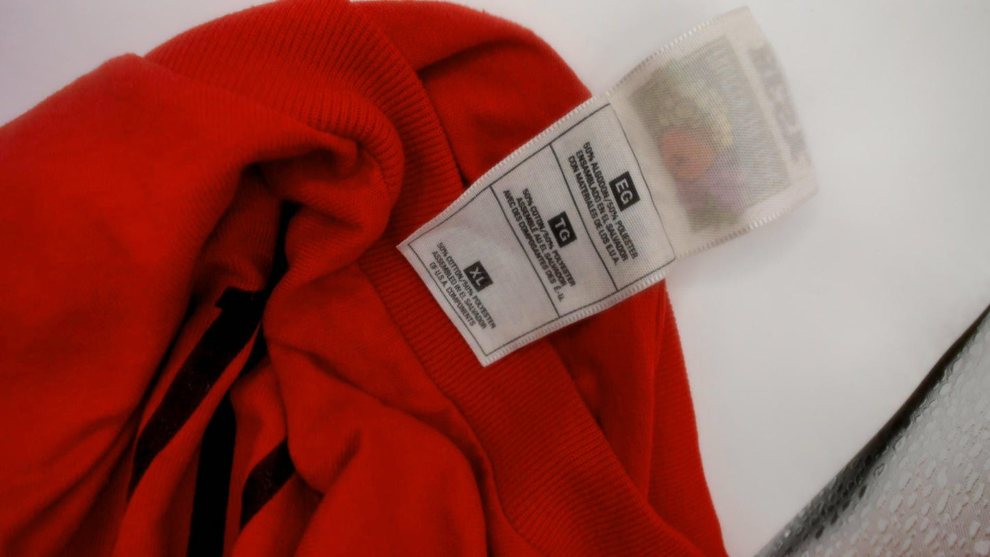 90s Lloyd's Marathon Tee Fruit of the Loom Red Graphic Coach Crewneck Extra Large XL