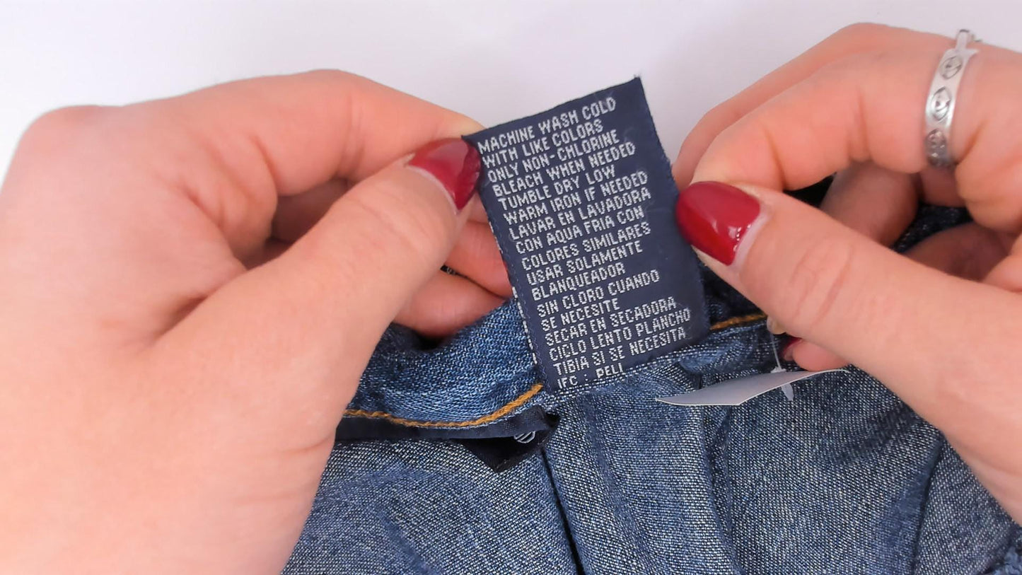 2000s Bill Blass Belted Denim Mini Skirt Indigo Cotton Medium M