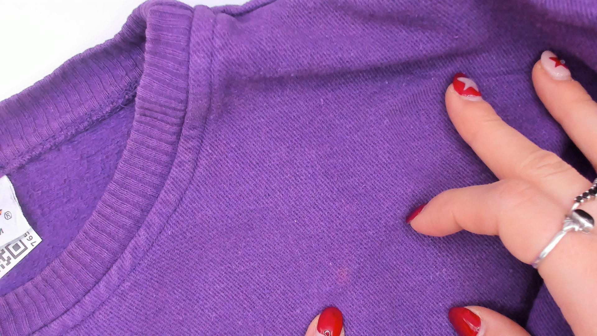 90s Crazy Shirt San Francisco Shark Colorblock Sweatshirt Purple Medium