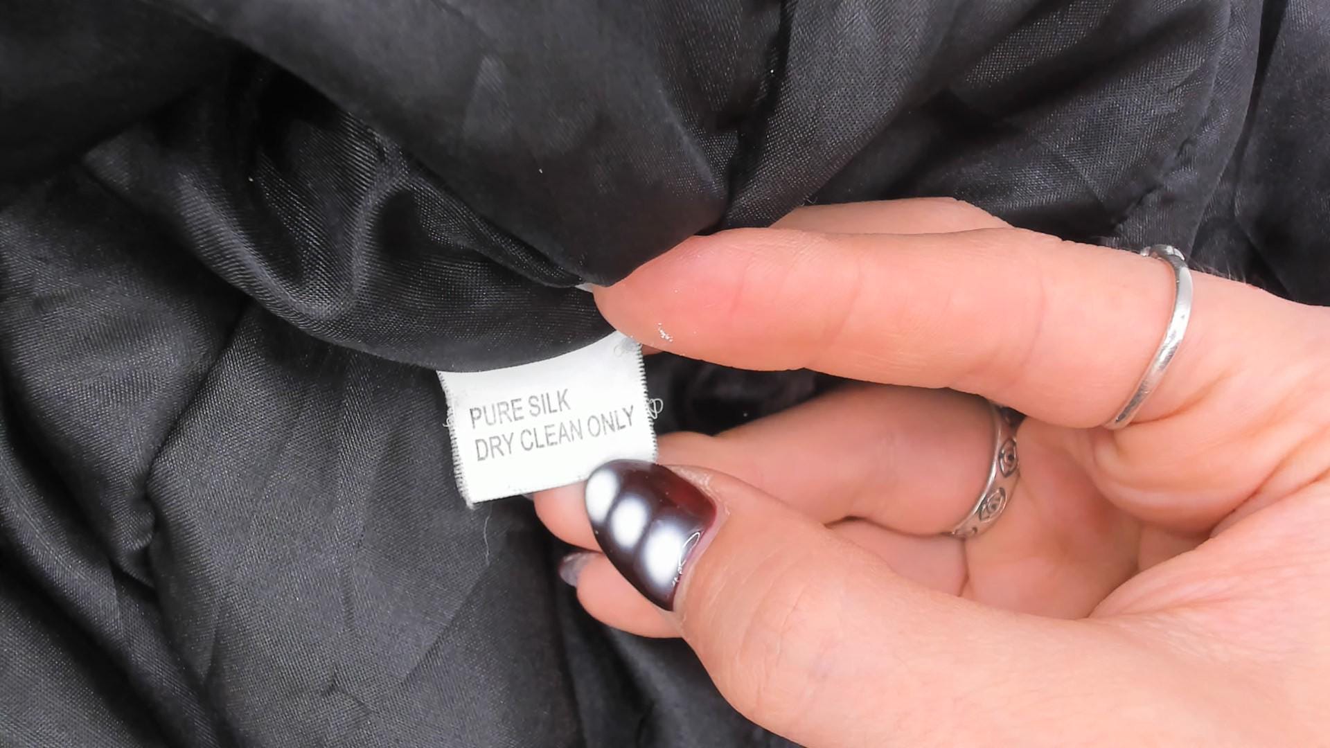 90s Esme Black Silk Jacket Embroidered Floral Mandarin Collar Quilted Small S
