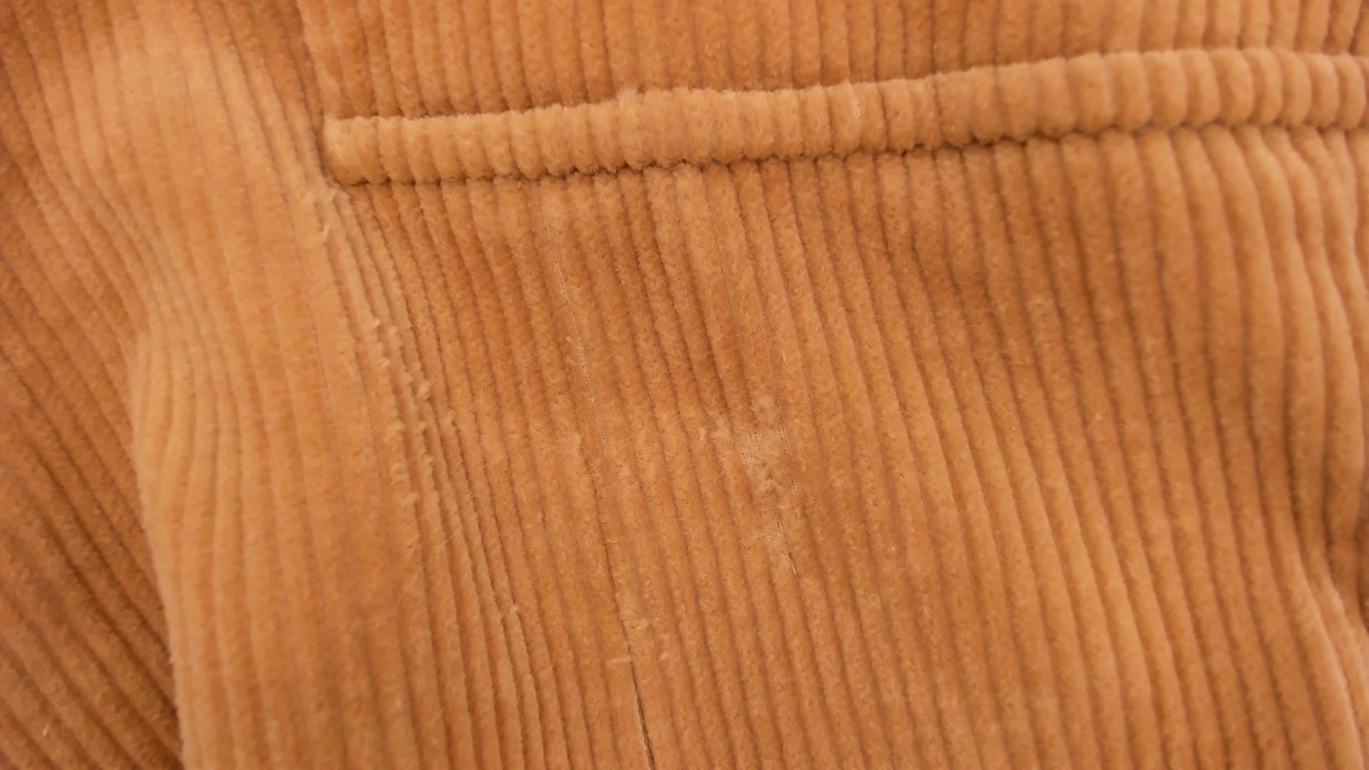 80s Richman Corduroy Blazer Tan Suede Elbow Patch Two Button Medium