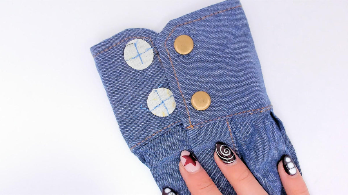 80s O'Harrow Western Chambray Shirt Pearl Snap Button Blue Cotton Small