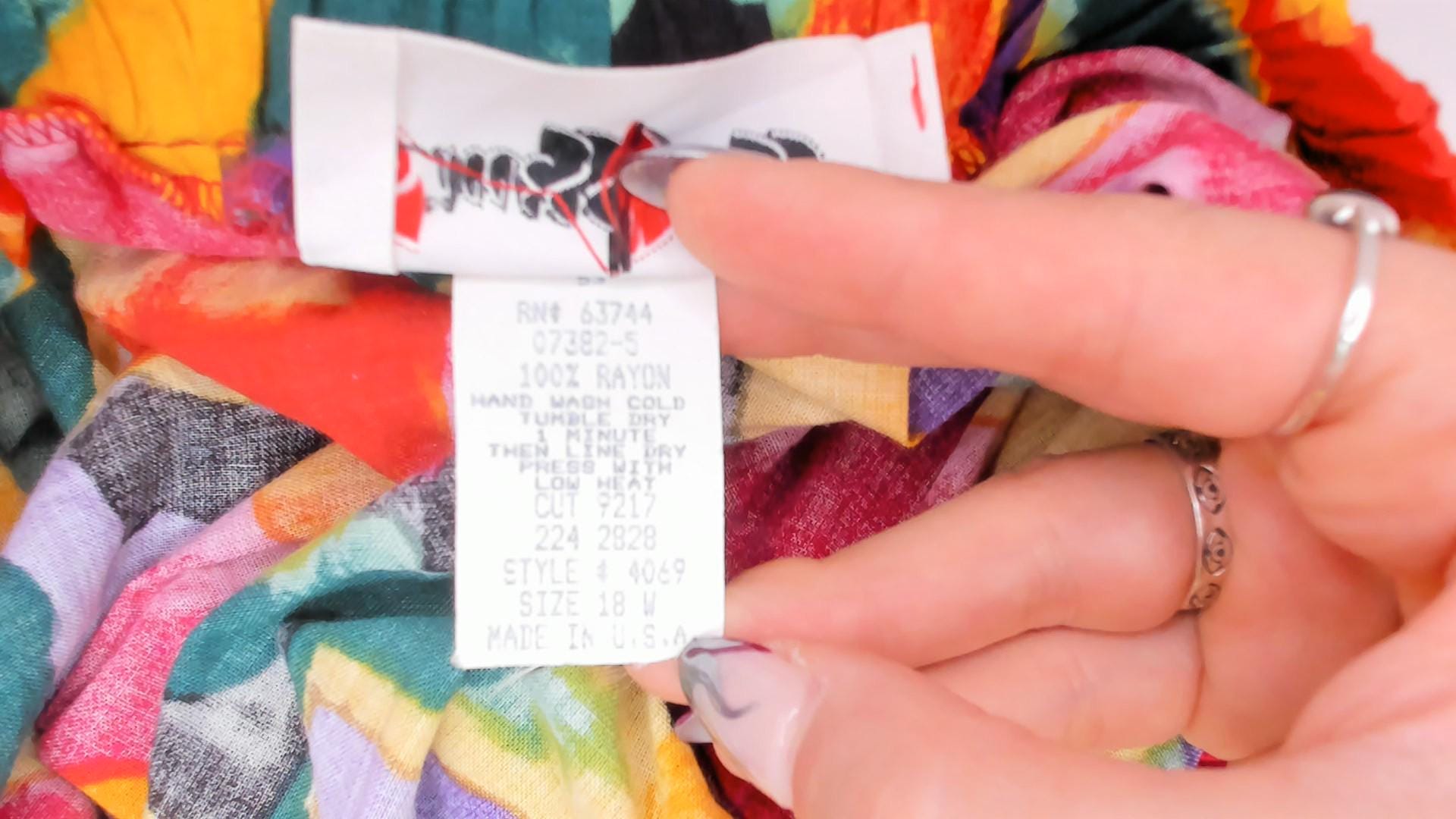 90s Success Dress Watercolor Floral Midi Skirt Multicolor Black Medium
