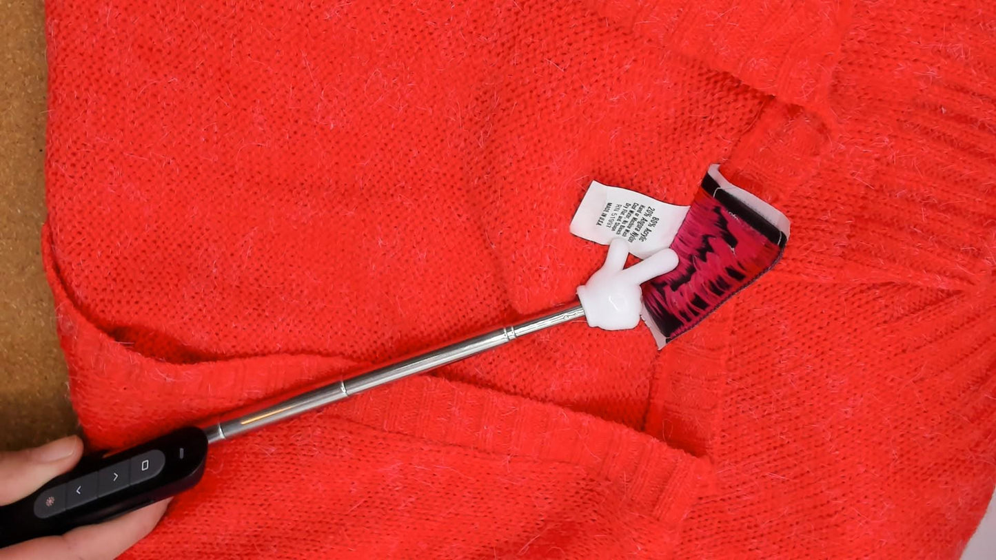 80s Red Knit Vest Button Front V Neck Diamond Pocket Cardigan Large L