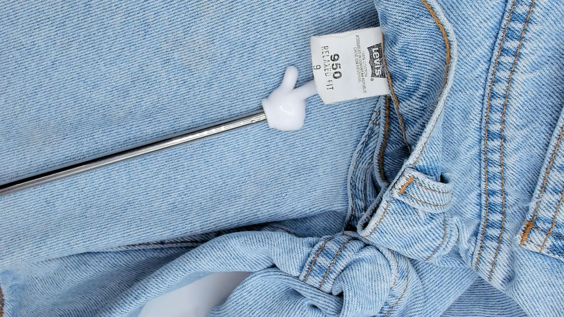 90s Levi's 950 Light Wash Denim Shorts High Rise Cotton Medium