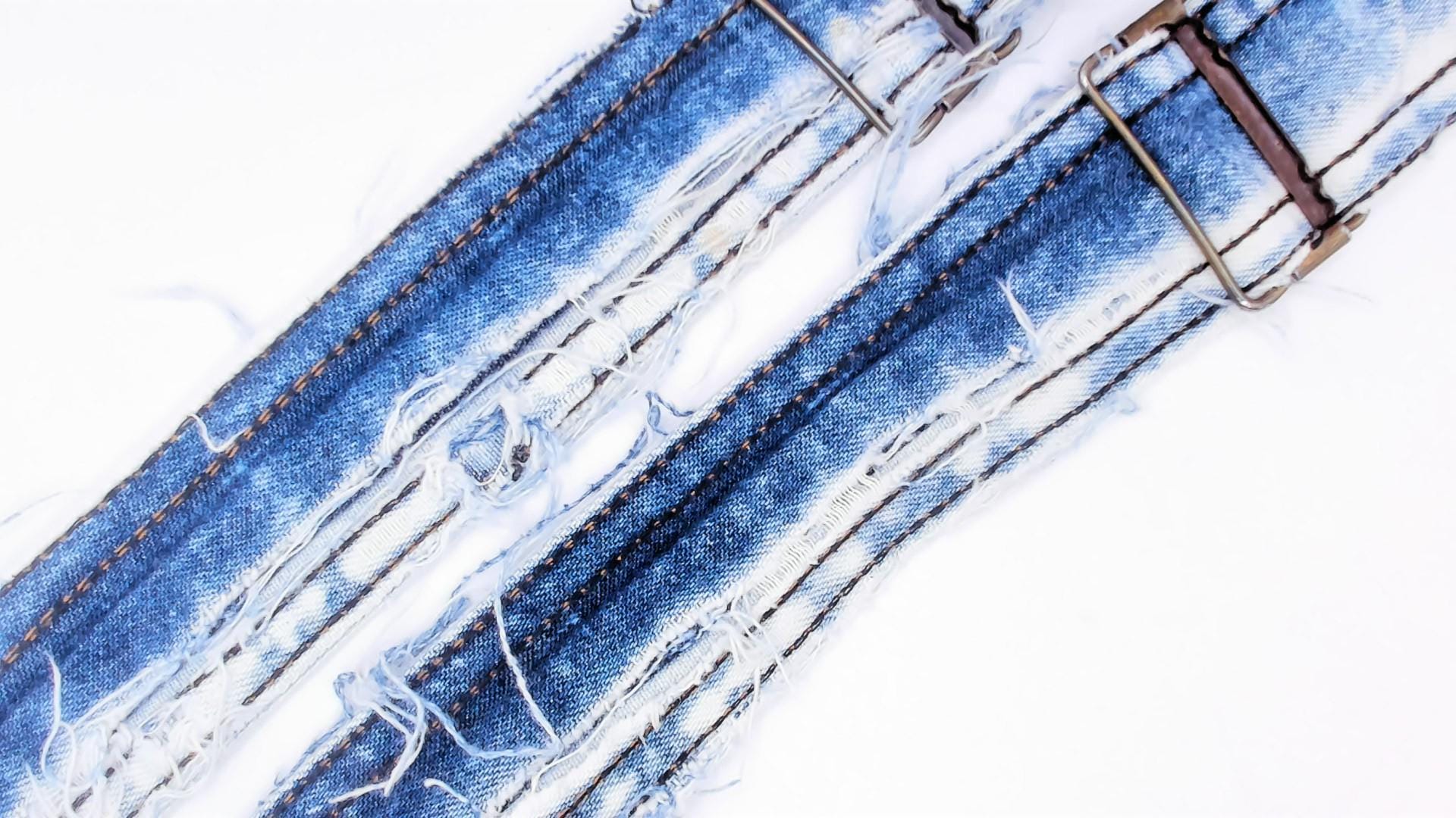 90s Weathered Blues Acid Wash Denim Shortalls Light Blue Cotton Small S