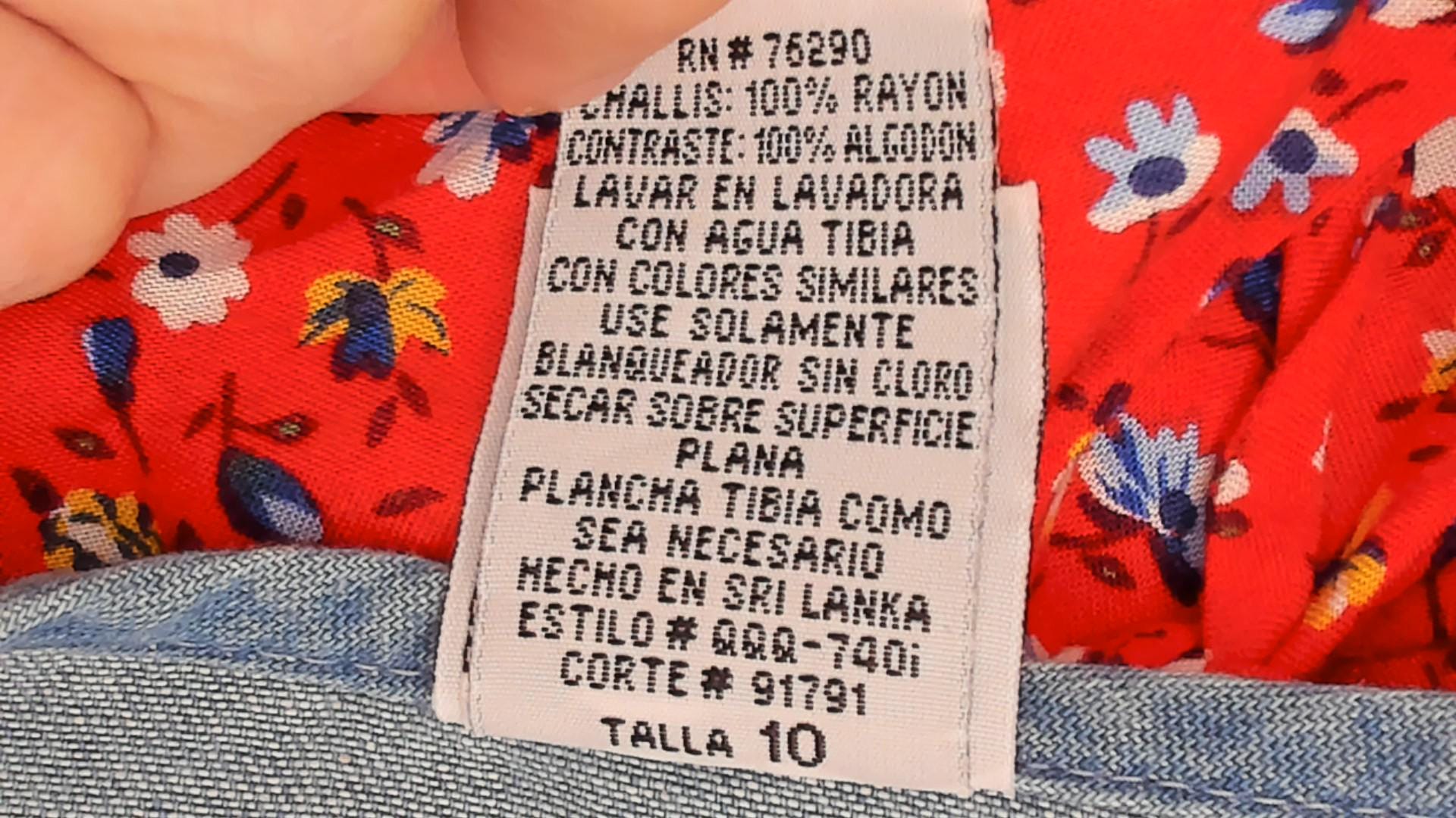 90s California Concepts Denim Floral Sundress Red Calico Mini Medium