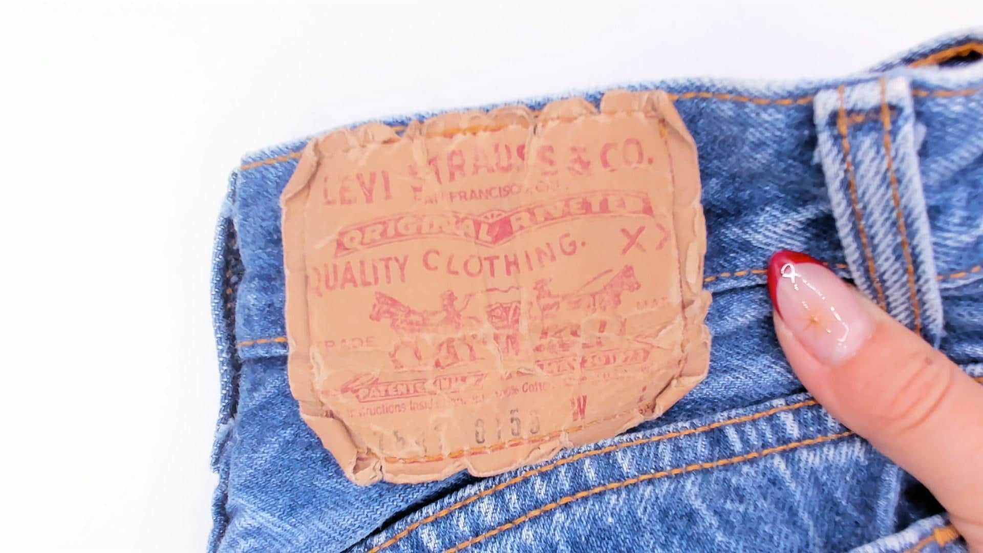 80s Levi's High Waist Straight Leg Jeans Medium Wash Button Fly Extra Small XS