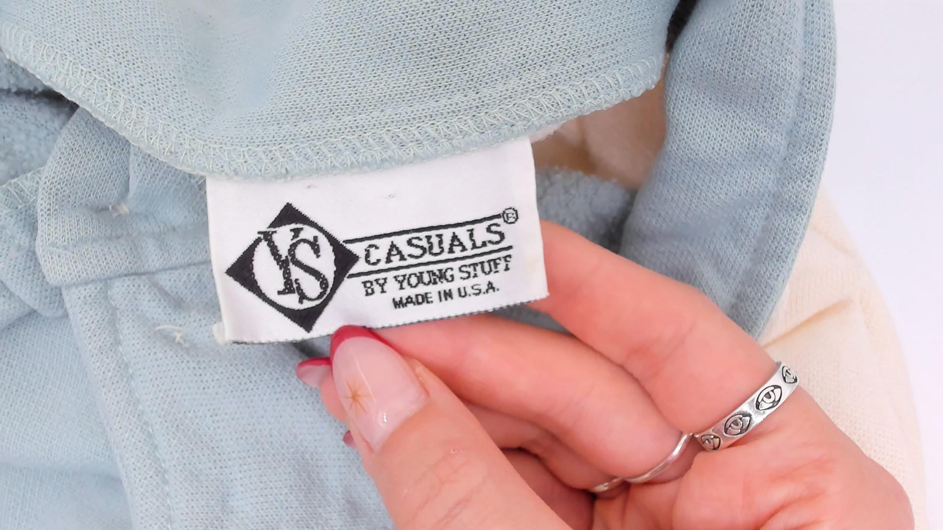 80s Ys Casuals Pastel Color Block Polo Sweatshirt Floral Embroidered Extra Large XL