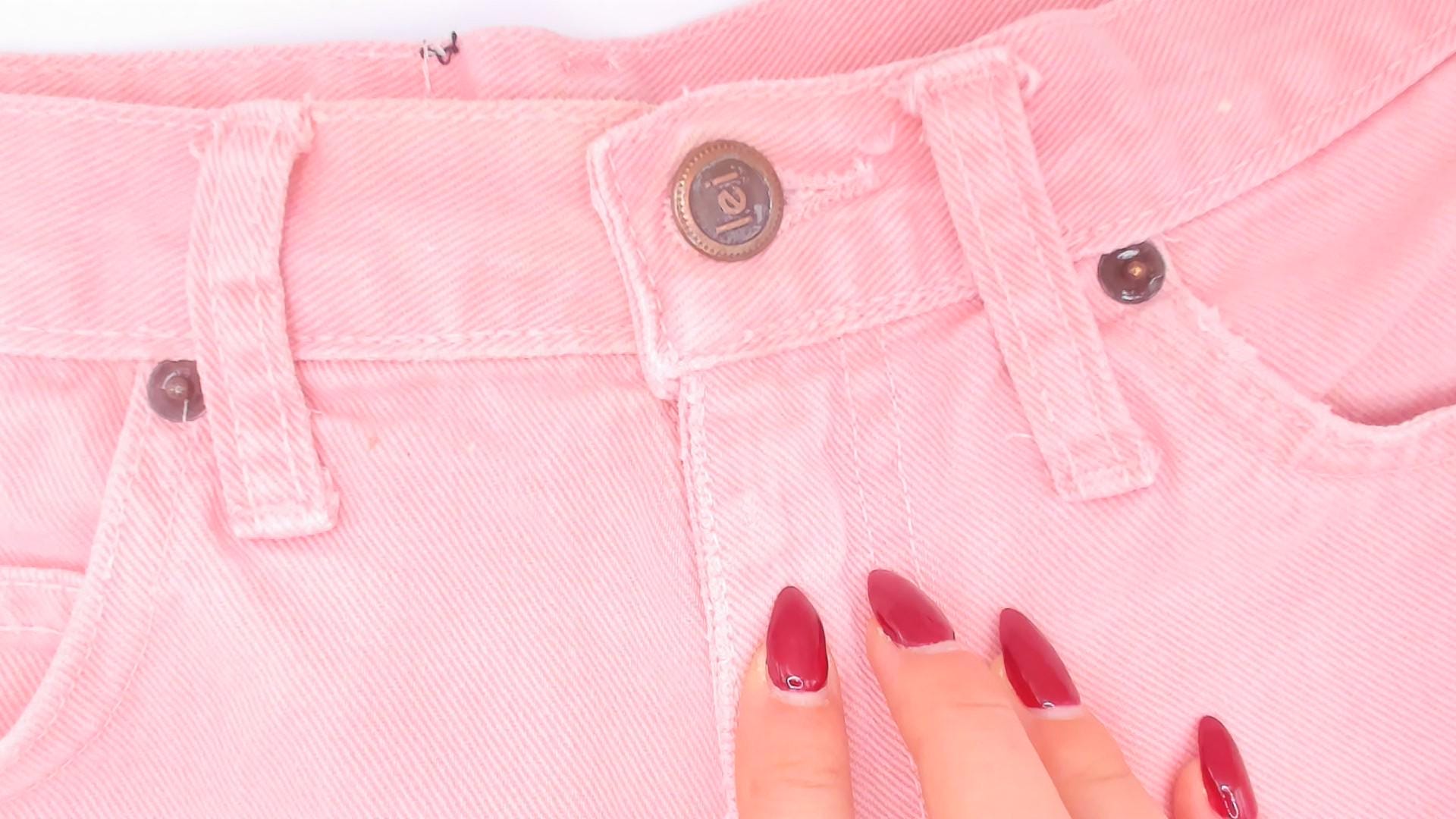 90s Lei Pink Denim Shorts High-Waisted Cuffed Cotton Jean Cut-Offs Small S