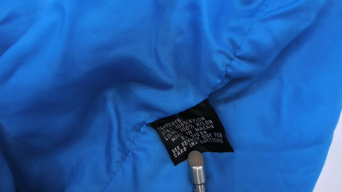90s Andy Johns Teal Geometric Anorak Half-Zip Windbreaker Medium