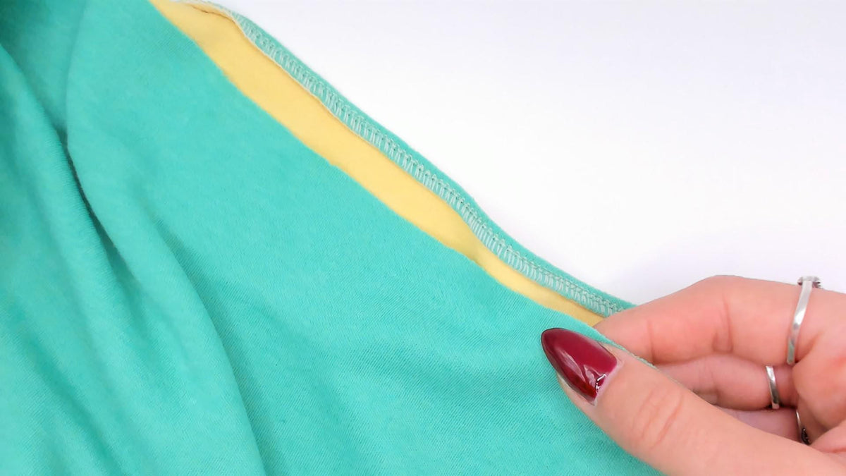 80s Color Block Crop Top Green White Yellow Cotton Medium M