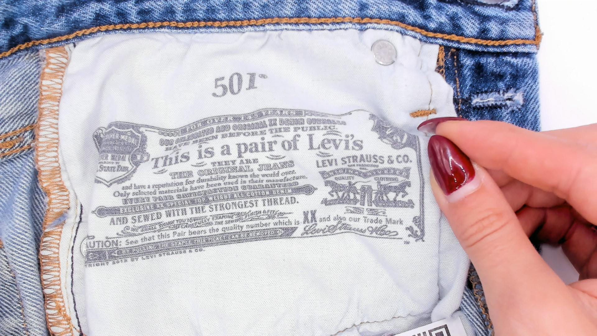 Levi's 501 Cutoff Denim Shorts Blue Button Fly High Rise Distressed Extra Small XS