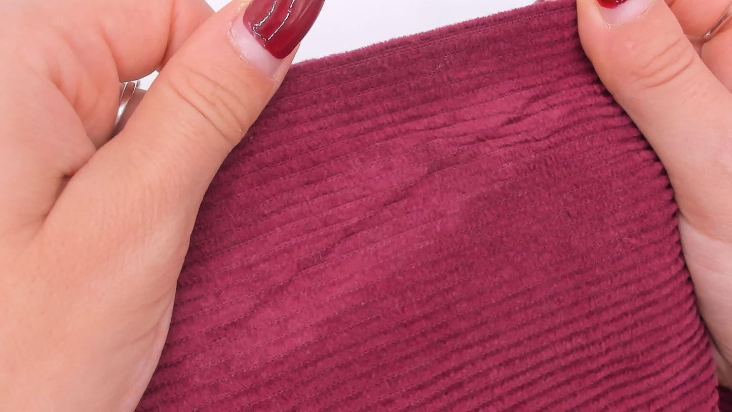 90s Fargo Clothing Burgundy Corduroy Button-Down Shirt Long Sleeve Large L