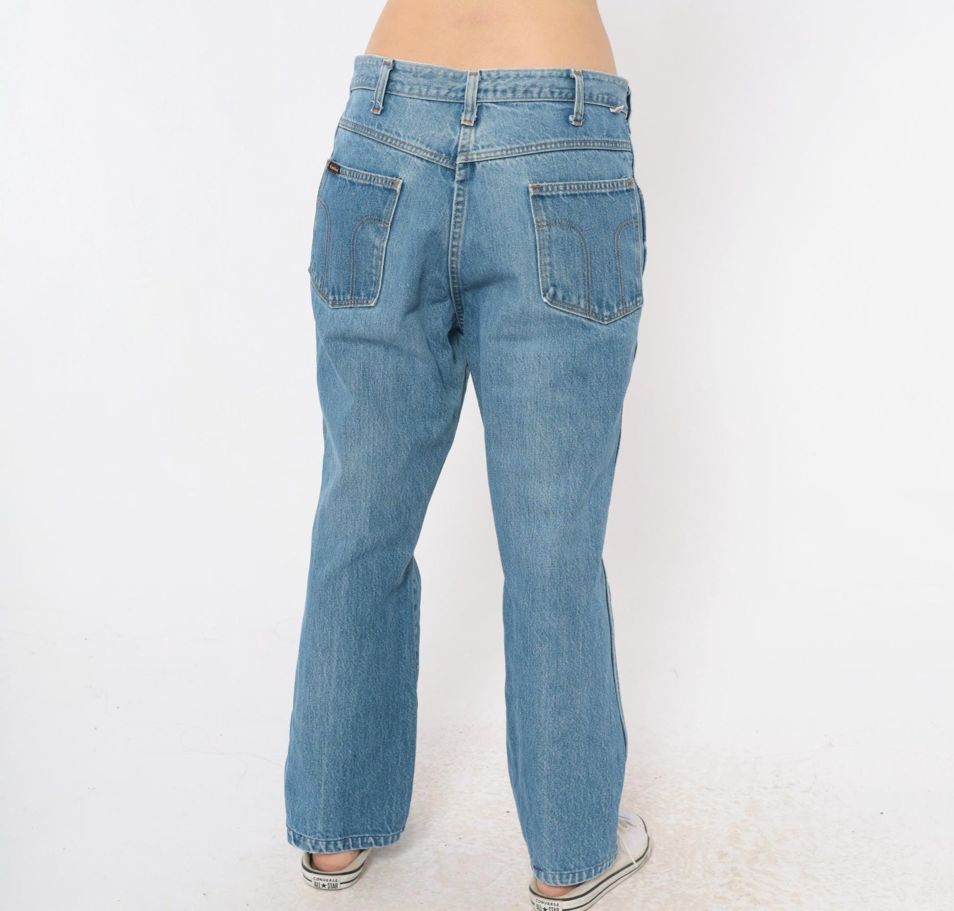 90s Dickies Light Stonewash Jeans High Rise Straight Leg Blue Cotton 34x31