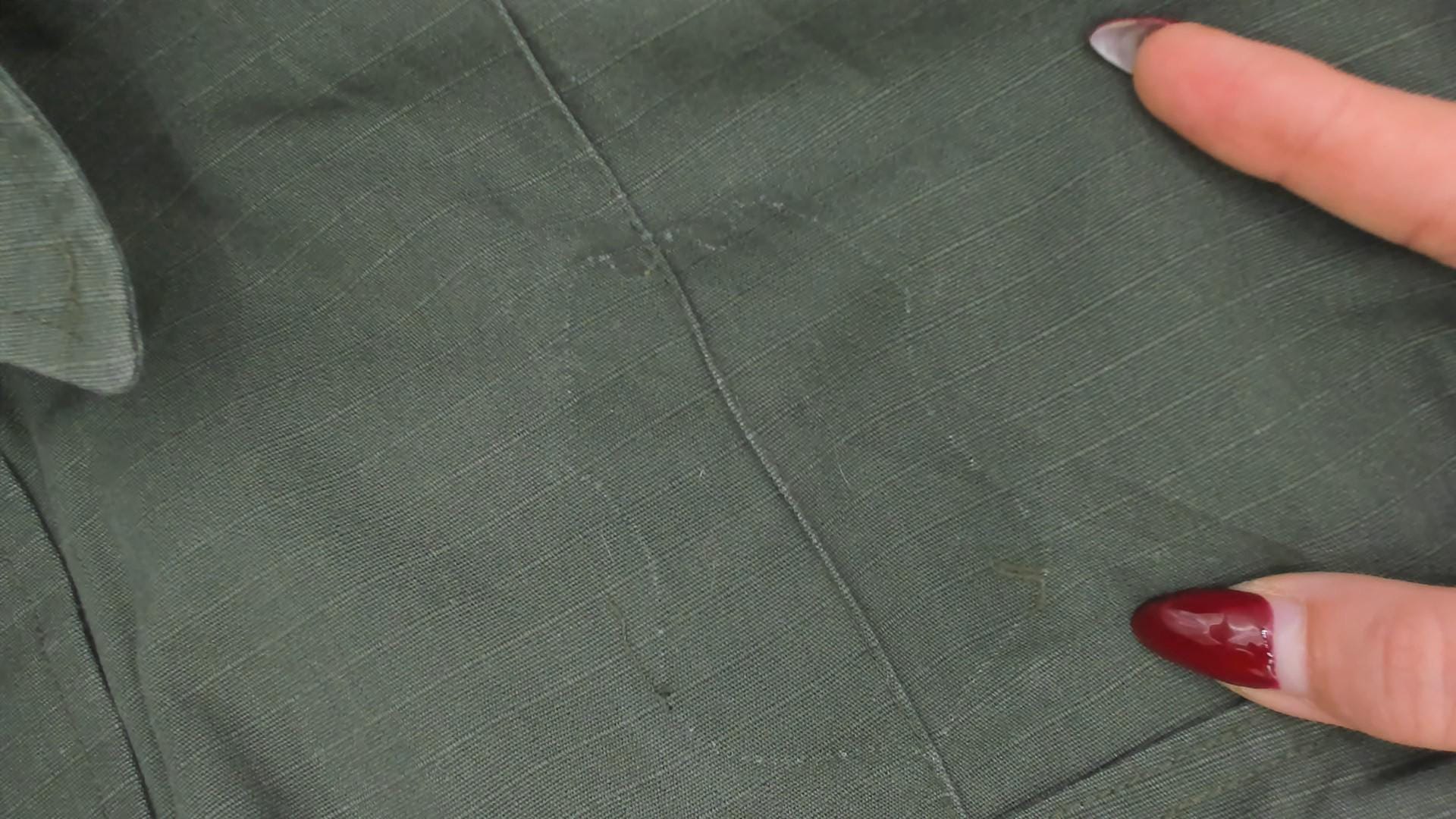 90s Camco Military Shirt Olive Green Button-Up Utility Epaulette Extra Large