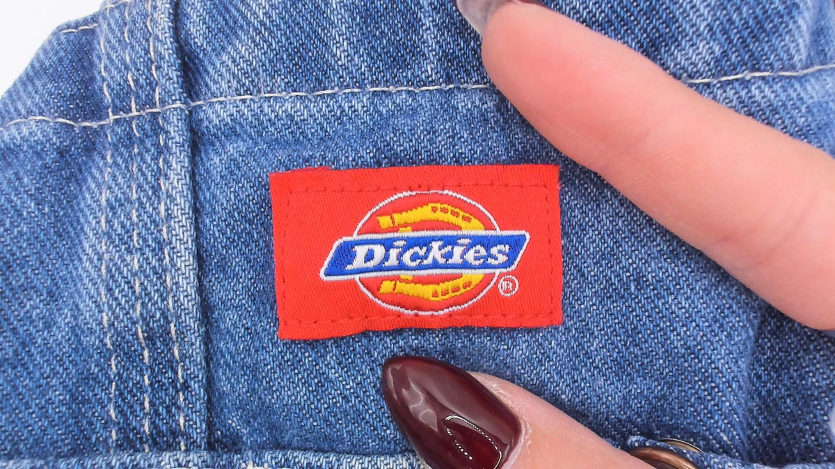 Y2K Dickies Denim Bib Overalls Blue Jean Medium Unisex Workwear