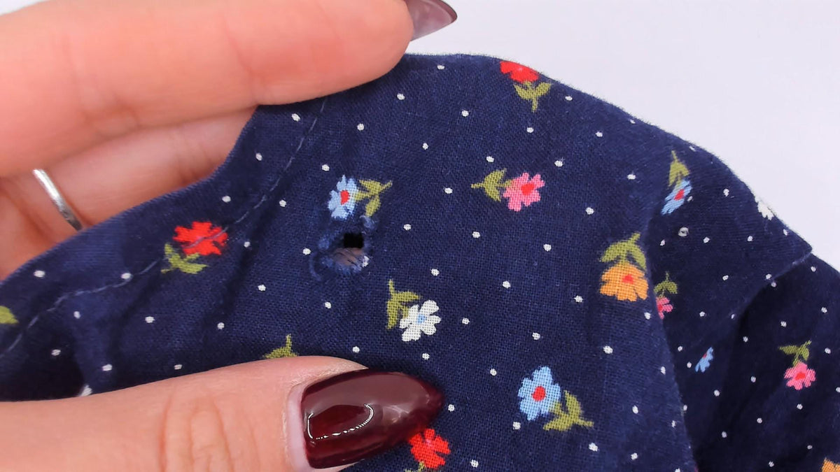 70s Navy Floral Calico Prairie Dress Cotton Cap Sleeve Button Front Small