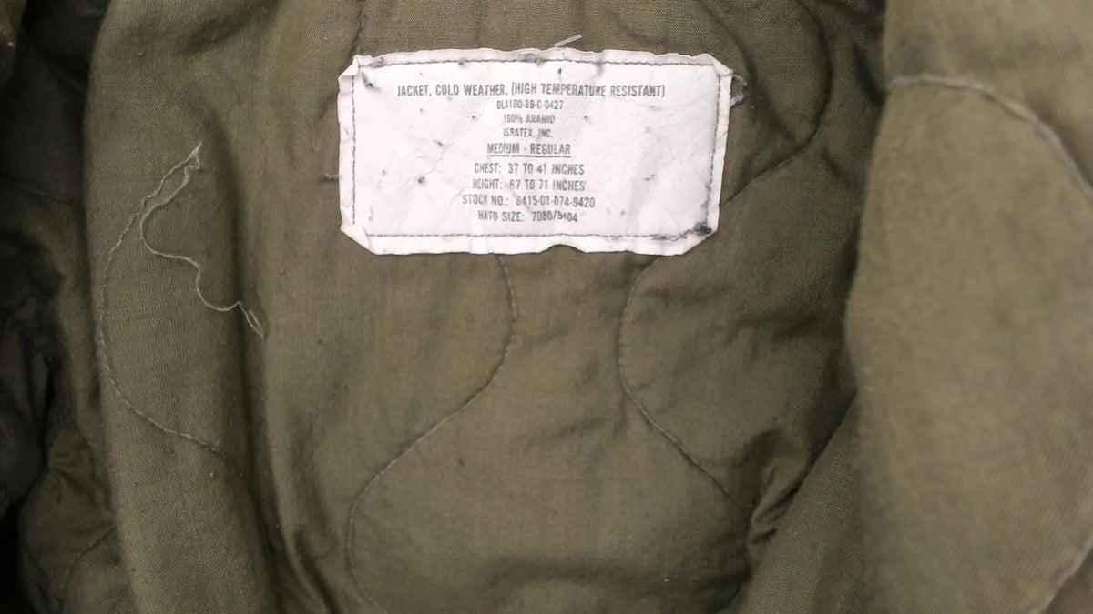 90s Olive Green Military Flight Jacket Bomber Zip Front Medium