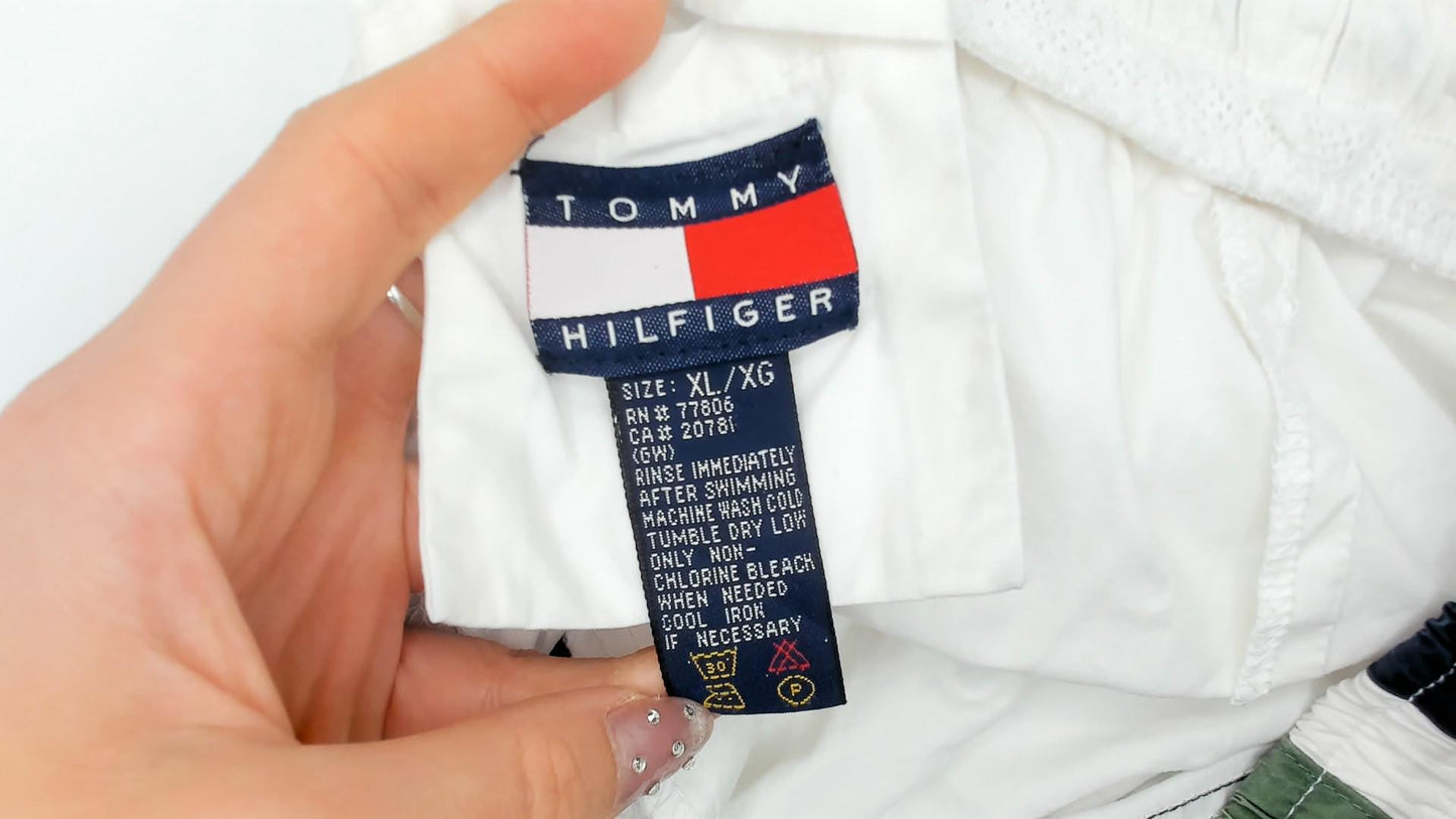 Tommy Hilfiger Y2K Colorblock Swim Shorts Navy Red Green White Extra Large XL