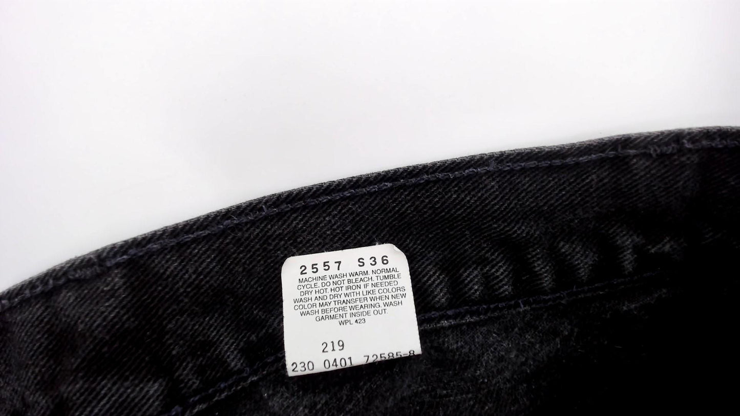 Levi's 550 Black High-Waisted Straight Leg Jeans Y2K Denim Medium