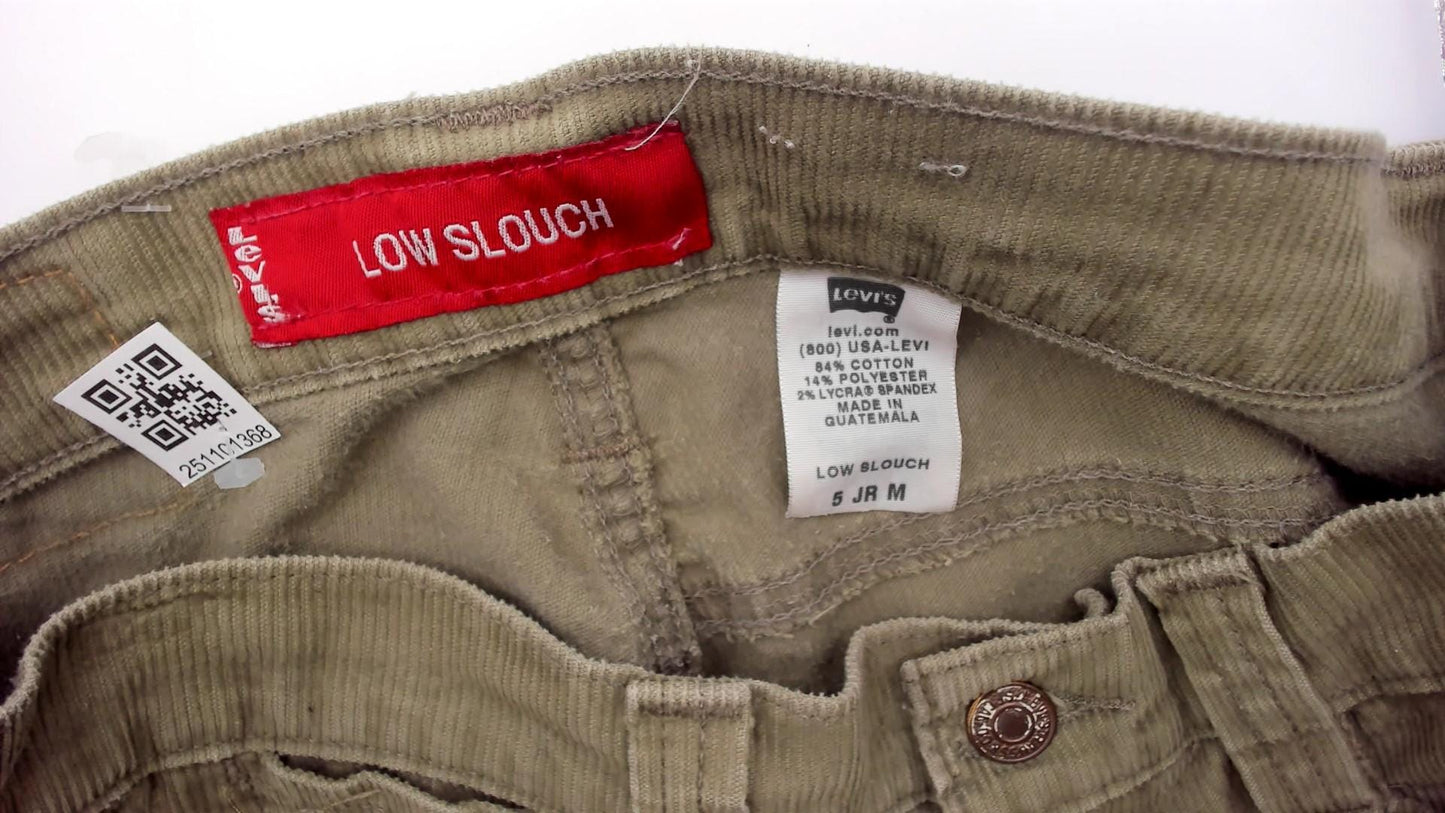Levi's Y2K Olive Green Corduroy Bootcut Pants Low Rise Flare Leg XS