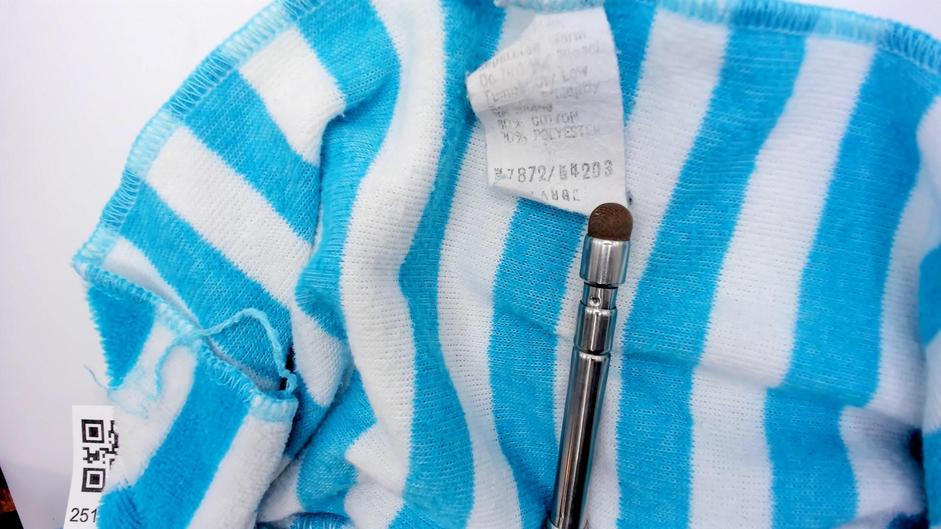 80s Terrycloth Sweatshirt Teal Asymmetrical Neck Striped Collar Pullover Small