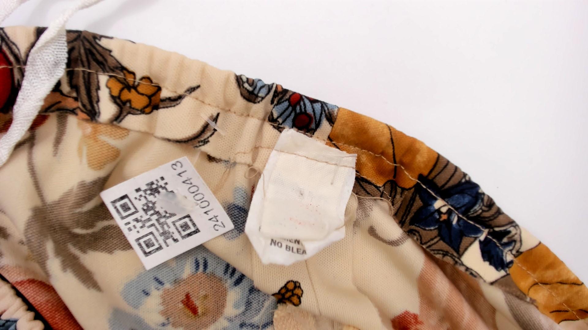 70s Mushroom Butterfly Floral Dress Cream Drawstring Peasant Small