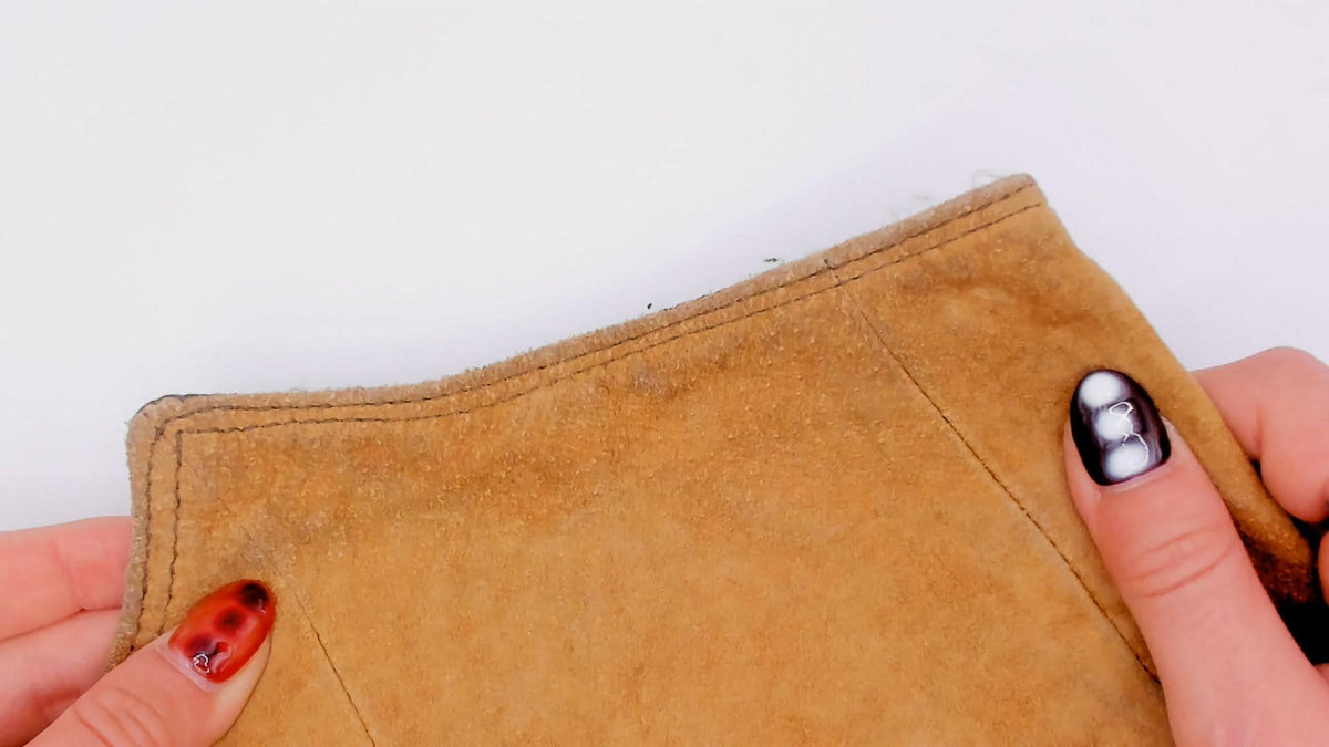 80s Robert Comstock Tan Suede Vest Diamond Quilted Buckle Back Small