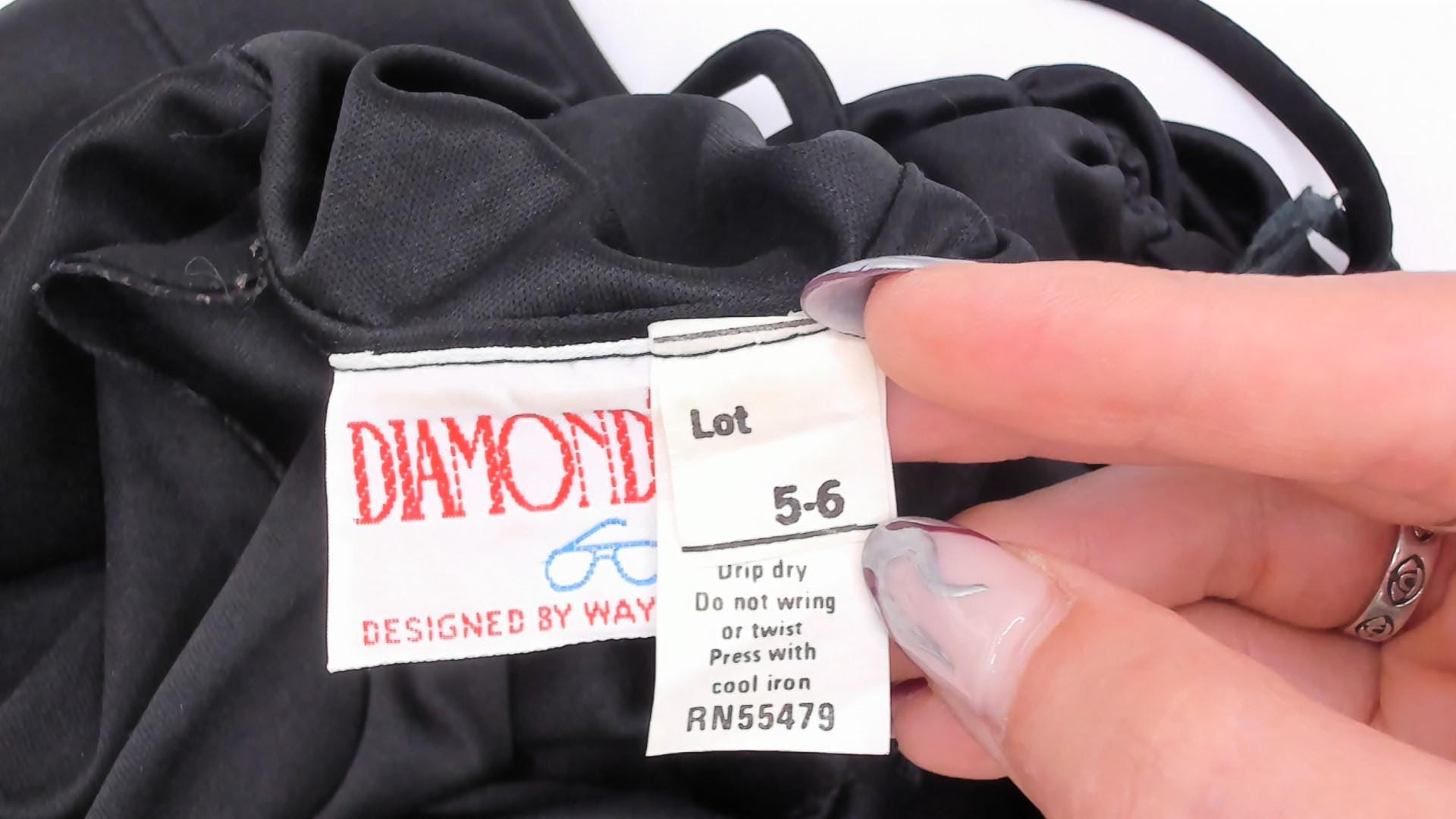 70s Diamond's Run Black Cowl Neck Mini Dress Open Back Small