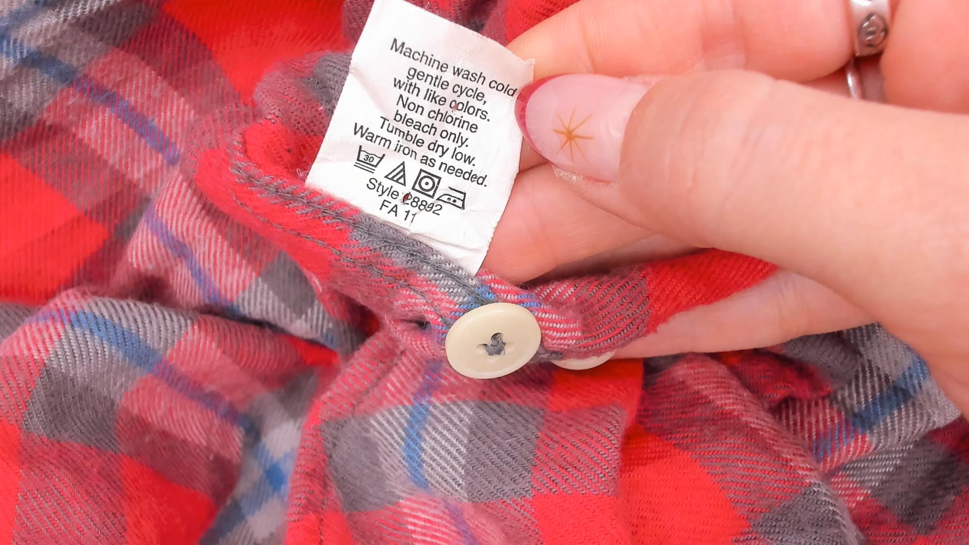 2000s J.Crew Red Plaid Flannel Button-Up Shirt Cotton Grey Blue Check Extra Large XL
