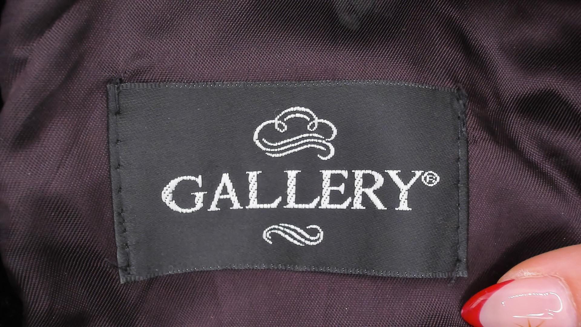 70s Gallery Black Faux Fur Coat Astrakhan Collar Knee-Length Extra Large XL