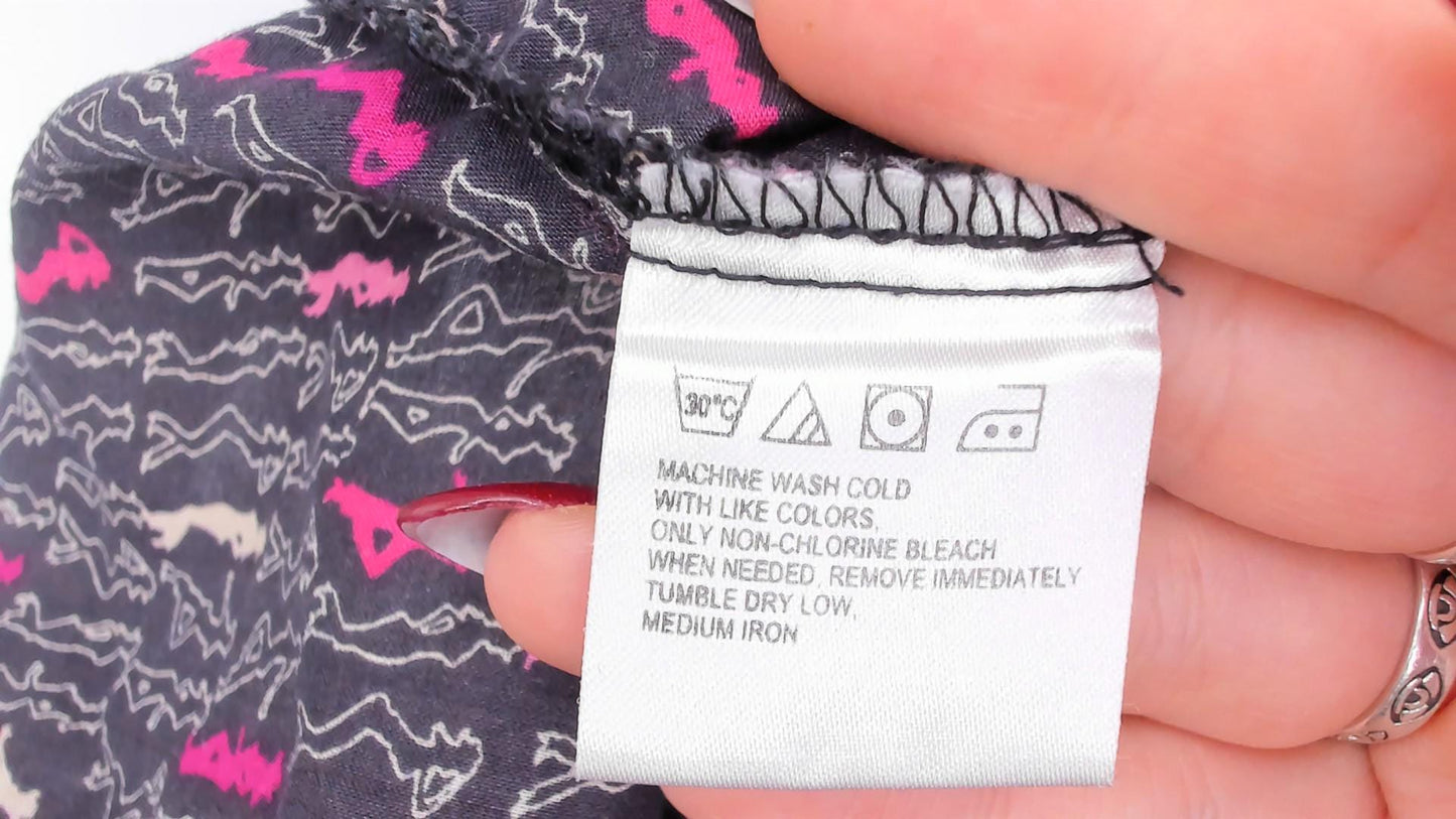 Y2K Ultra Twenty X Western Snap Shirt Cowgirl Print Grey Pink Cotton Medium M