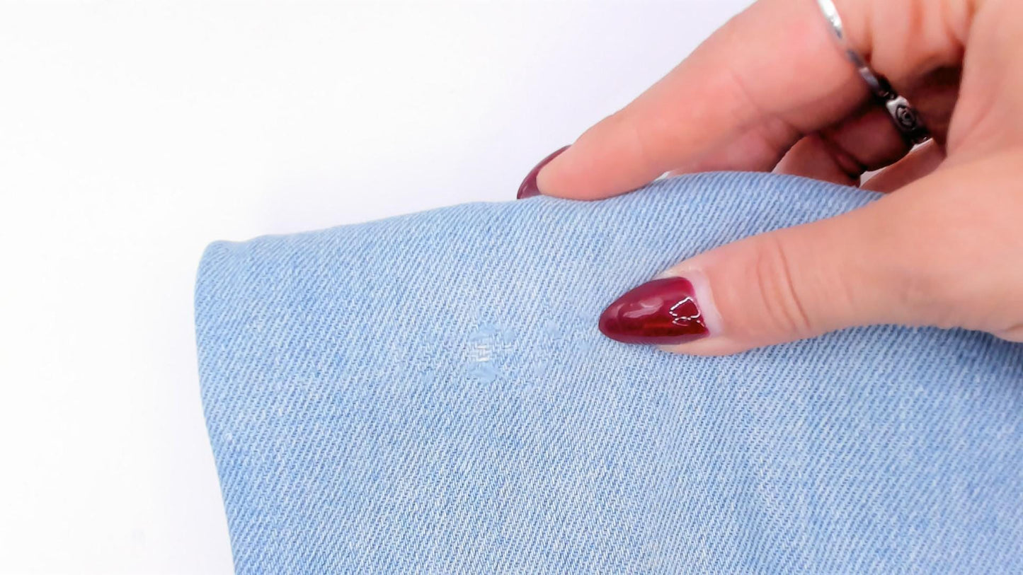 70s Glad Rags High Waist Straight Leg Jeans Light Blue Floral Embroidered Small