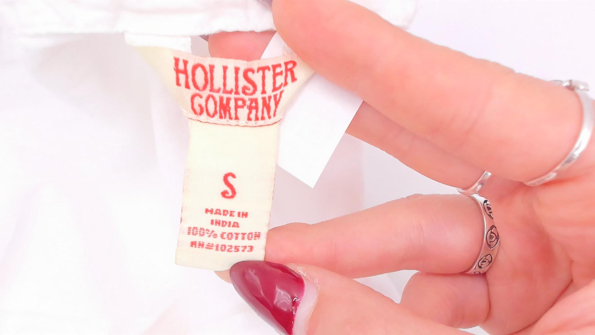 2000s Hollister White Eyelet Mini Skirt Cotton Small S