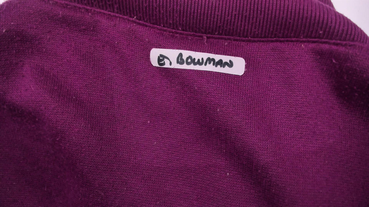 80s Abstract Reversible Bomber Jacket Purple Green Geometric Snap Front Medium