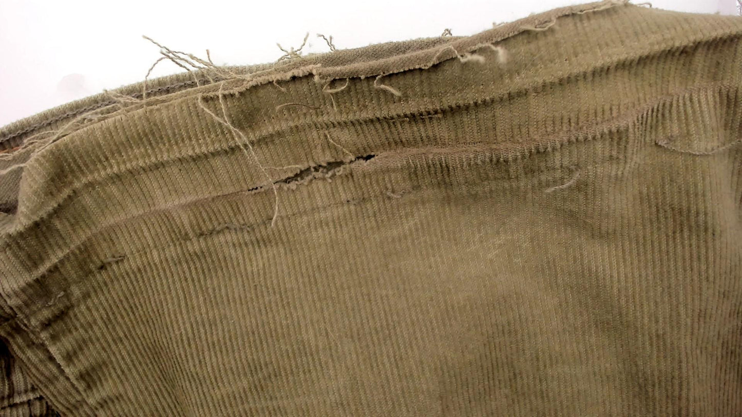 Levi's Y2K Olive Green Corduroy Bootcut Pants Low Rise Flare Leg XS
