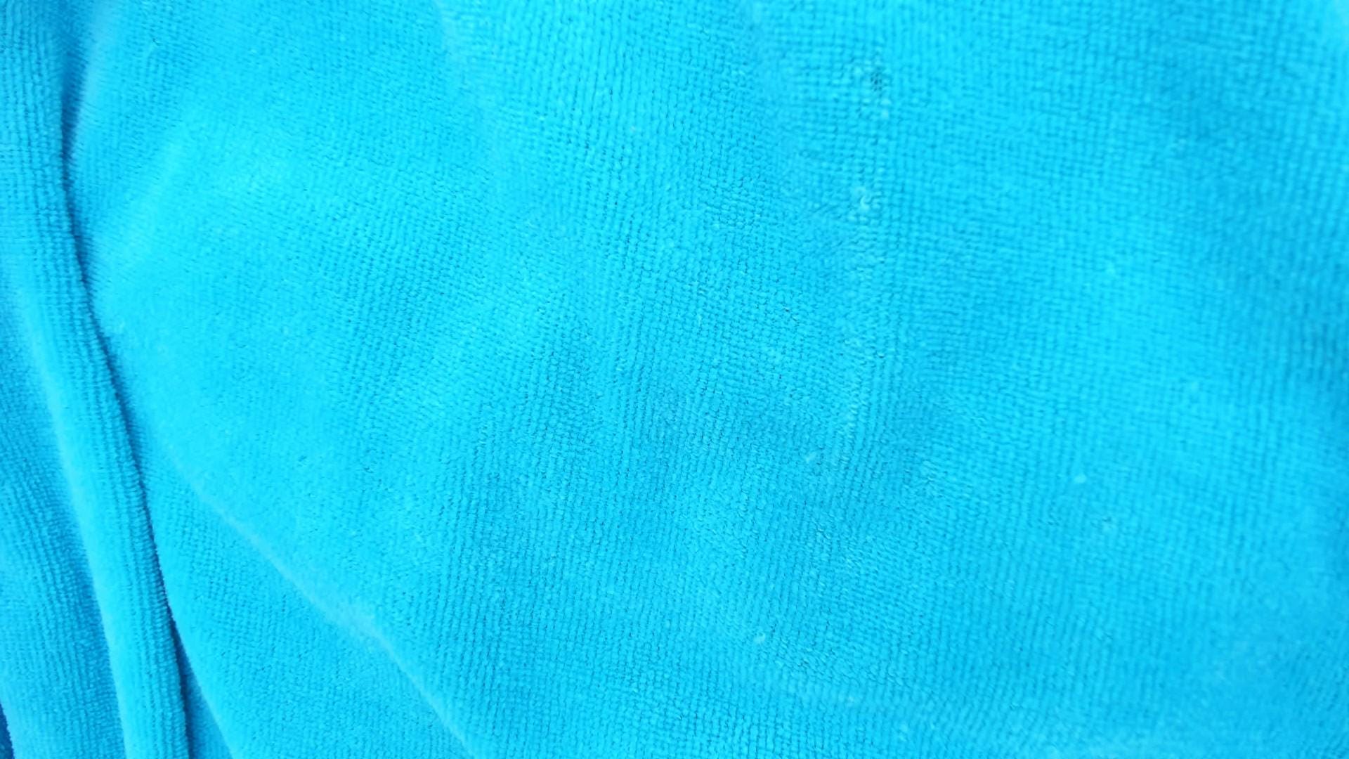 80s Terrycloth Sweatshirt Teal Asymmetrical Neck Striped Collar Pullover Small