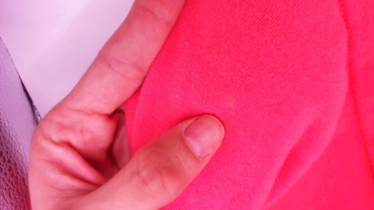 90s Todays News Coral Tank Top Scoop Neck Cotton Medium M