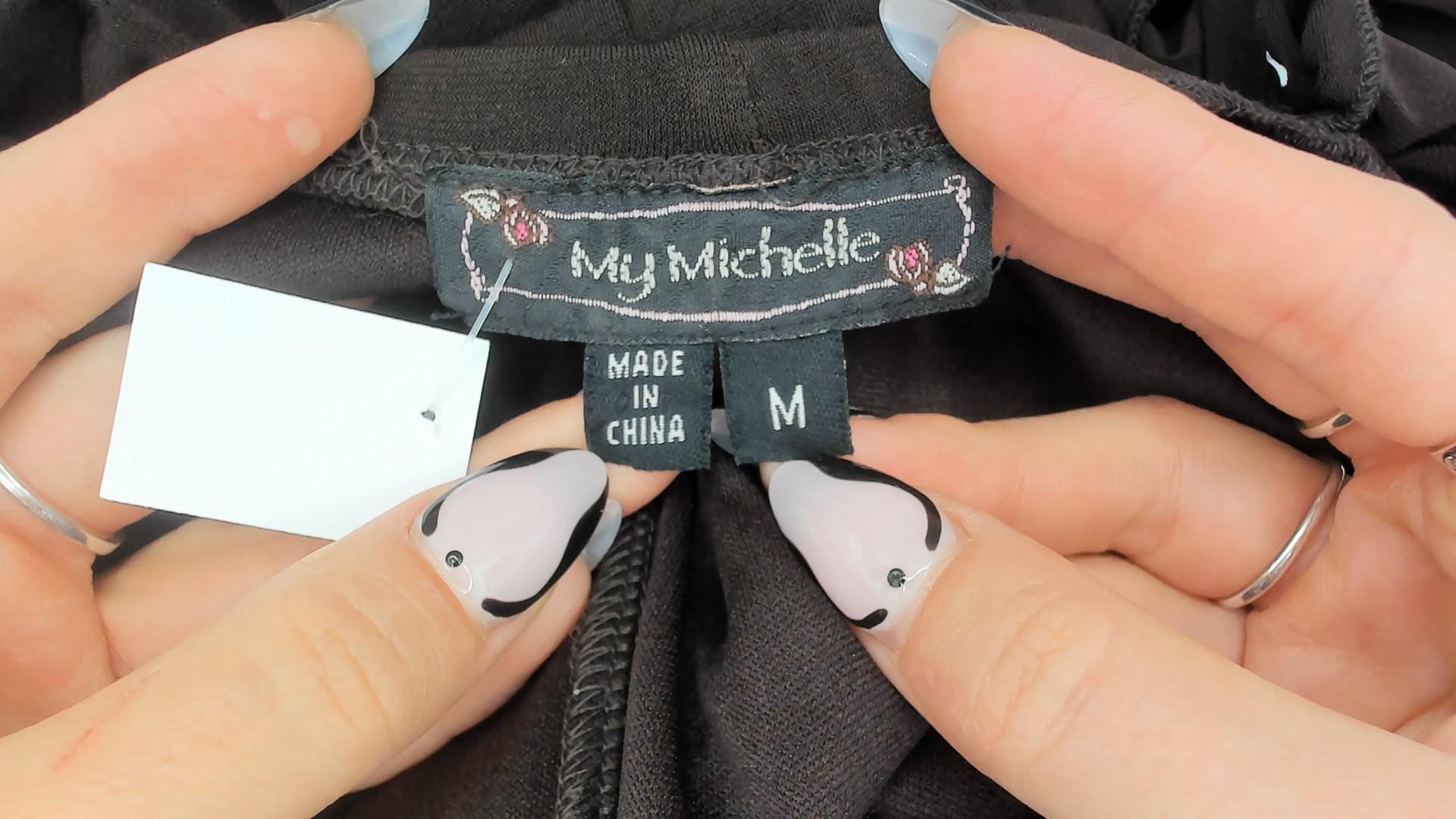 Y2K My Michelle Chocolate Brown Mini Dress Satin Bow Empire Waist Medium M