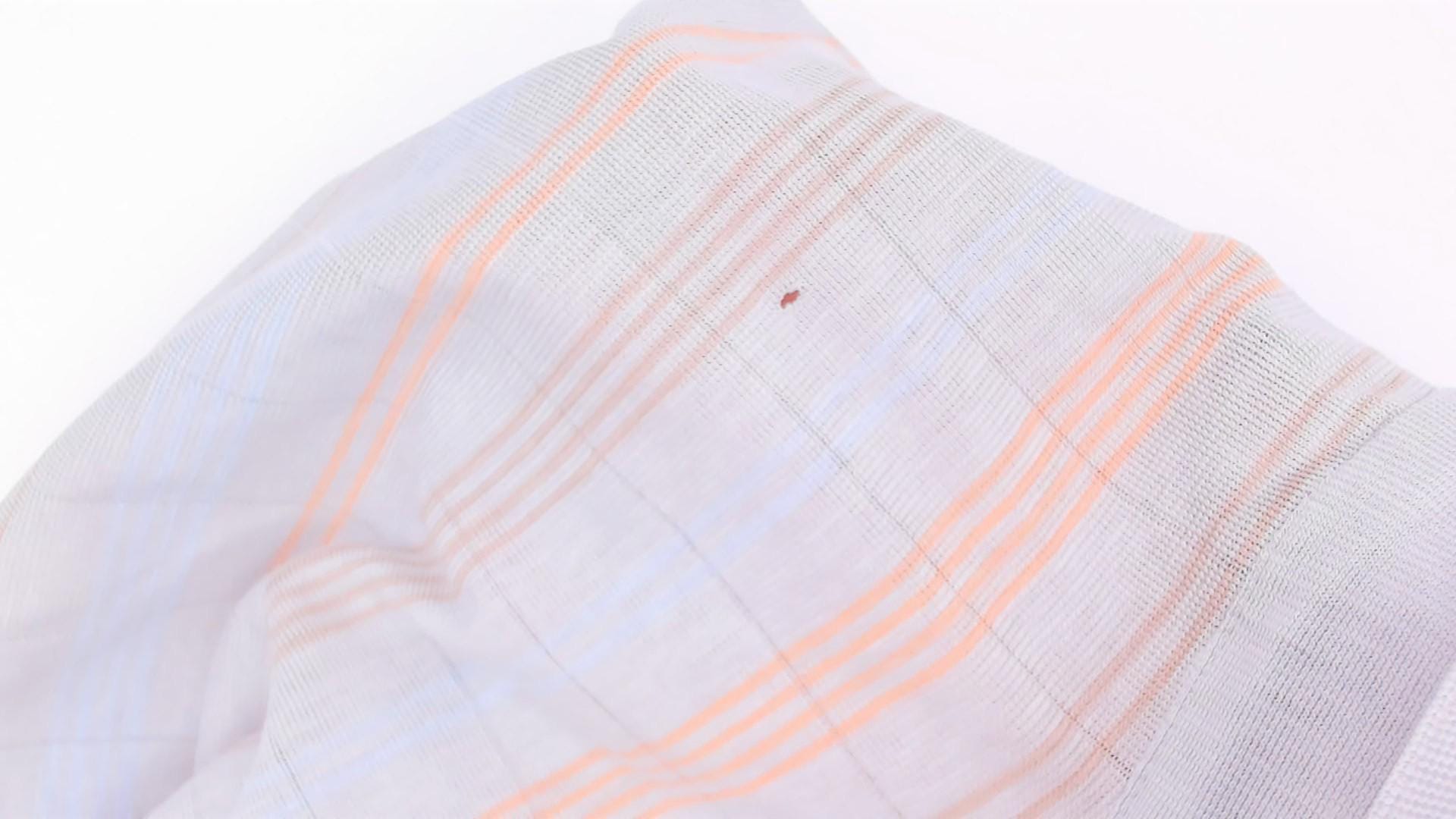 80s Knights Bridge Striped Polo Shirt Grey Peach Cotton Short Sleeve Extra Large XL