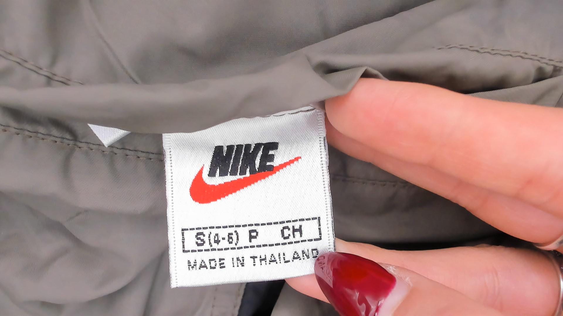 00s Nike Reversible Bomber Windbreaker Grey Fleece Taupe Colorblock Small